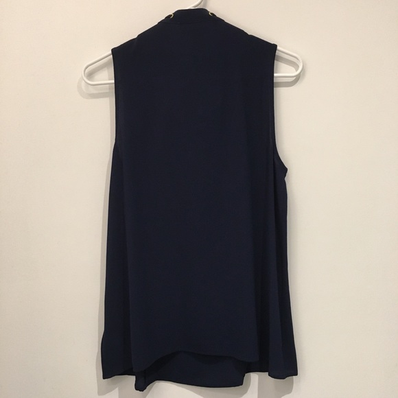 Michael Kors Navy Tassle Top - Picture 3 of 4